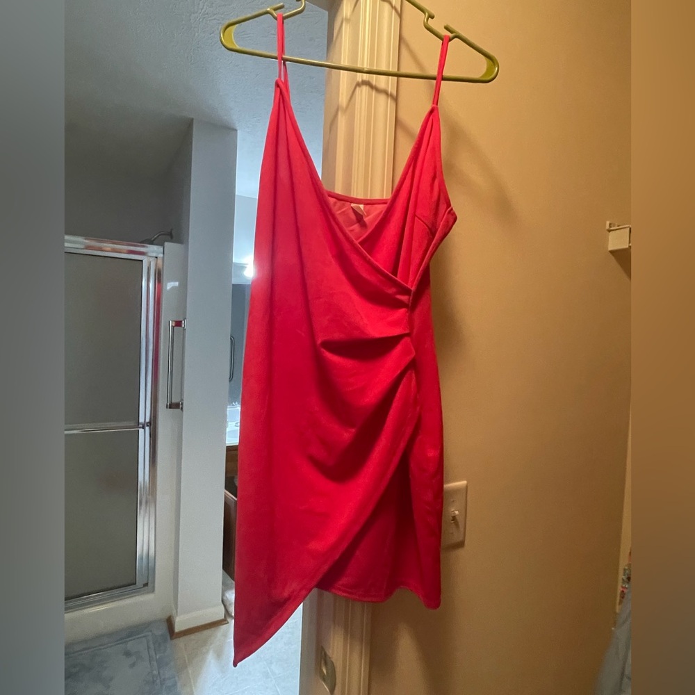 Pink mini dress
